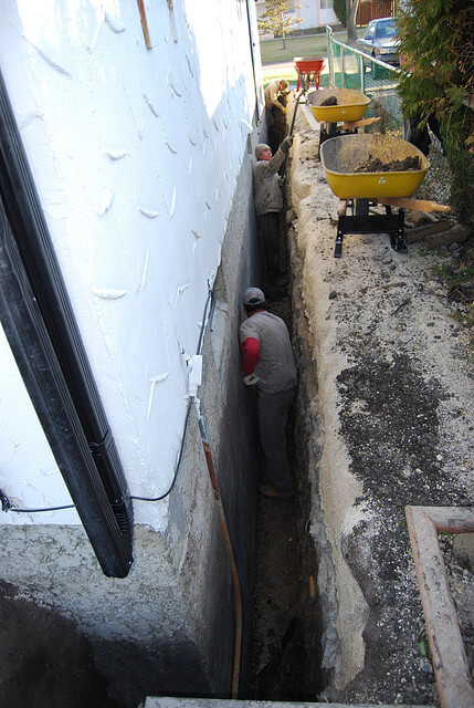 working on a cracked foundation