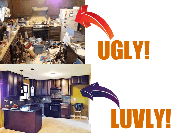 ugly to luvly kitchen