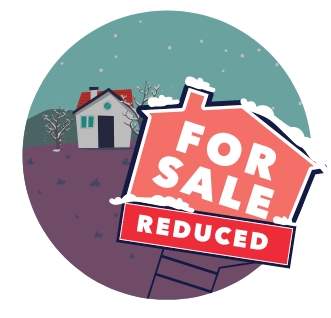 for sale reduced sign