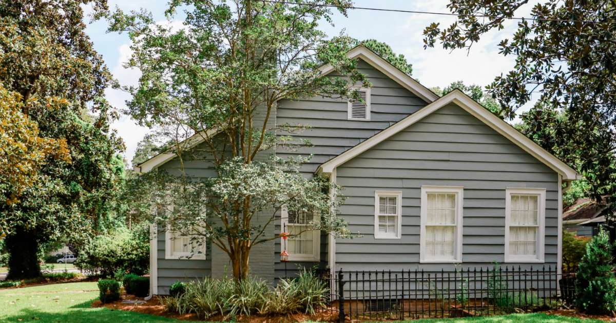 grey house in houston