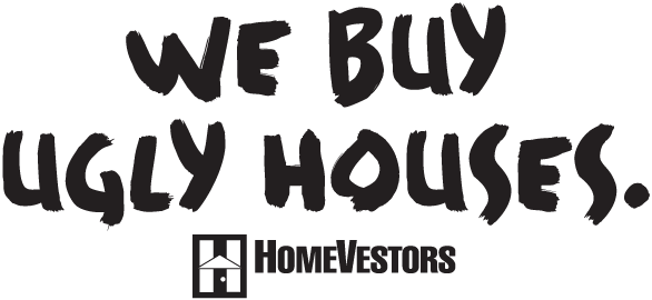 we buy ugly houses black and white logo