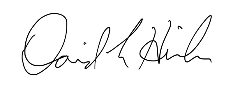 signature of David Hicks