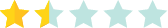 one-half star rating